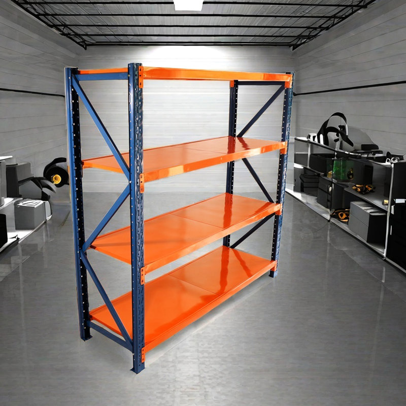 Étagère de rangement de garage en métal - 4400 lb robuste, 1100 par tablette, réglable pour la salle de sport, atelier, commercial