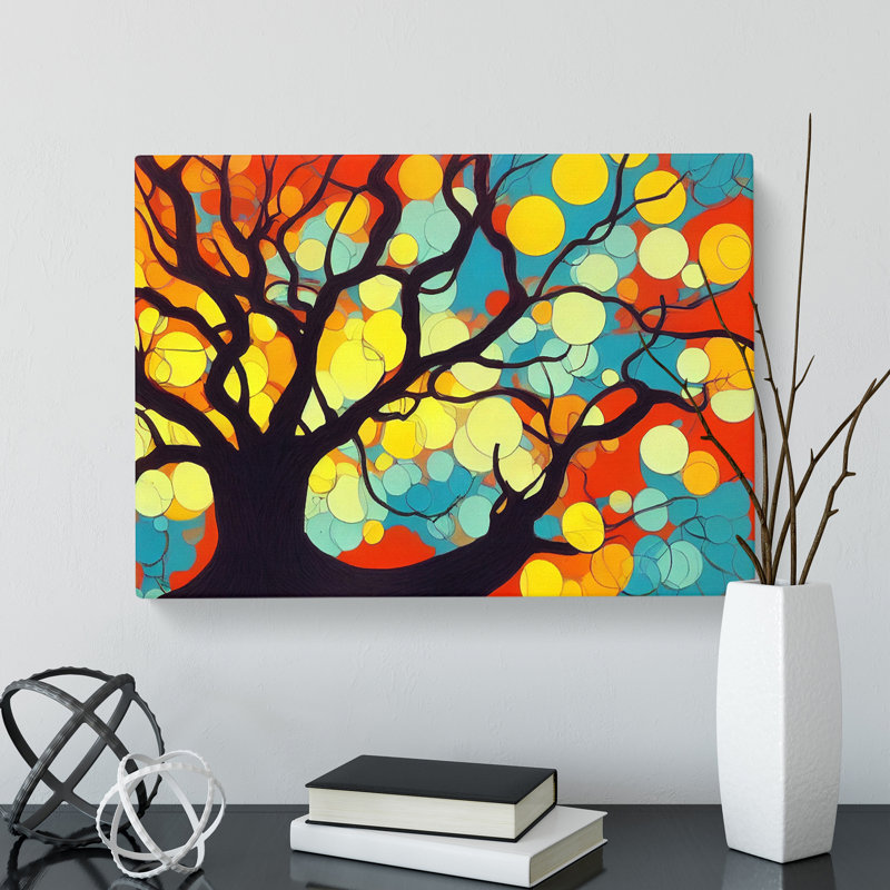Inspiring Abstract Tree - Wrapped Canvas Print, 50cm H x 76cm W x 3cm D
