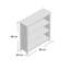 Revere 90cm, 3 shelf low wide Bookcase