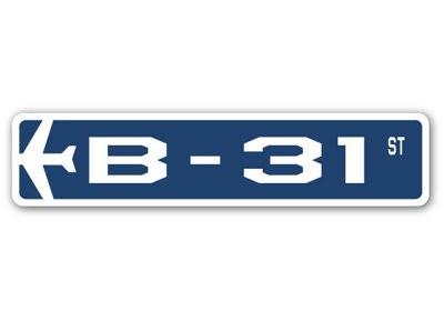 Plaque de rue Arminta B-31 Air Force