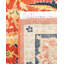 Tapis orange en laine noué à la main de conception unique 5 pi 10 po x 9 pi Hayner
