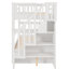 Lit superposé avec lit gigogne blanc Stairway Twintwin pour une utilisation à long terme et un cadre ferme-121022340