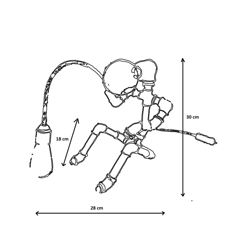 Lampe de table noire 12,6 po Mcburney