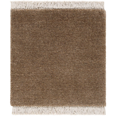 Clio Hand Loomed Wool Brown Rug