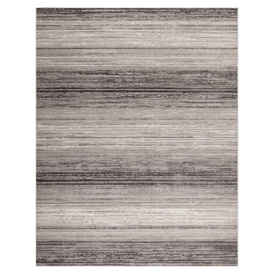 Tapis ombré intérieur / extérieur rayé High-Low