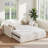 Upholstered Extendable Daybed With Trundle,Twin To Kingdesign Fabric Sofa Bed With Storage Drawers