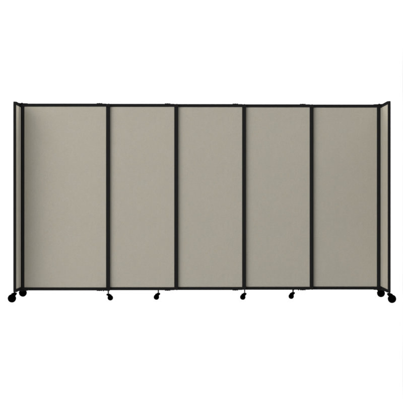 Cloison portative coulissante en tissu StraightWall, H 82 po x l 86 po x P 1 po, Sable