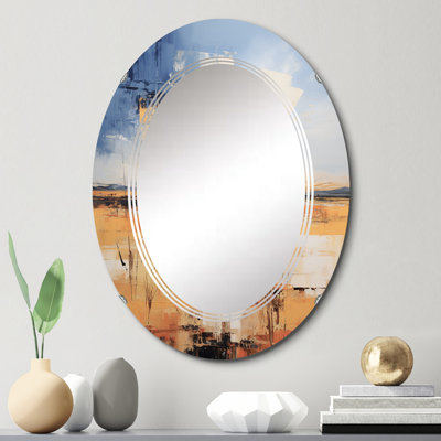 Rila - Miroir mural prairies ovale