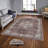 Stylish Woven Carpet, 4 x 6 Feet, 100% Polyester | Antibacterial, 3D Digital Printing, Non-Slip PVC Felt Dot Underside | Machine Washable, 0.4 in Pile Height, Perfect for Living Room & Bedroom Decor-709403746