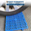 Palettes en plastique robustes - 6 coussins de rangement imperméables et légers, montables et empilables, avec grille ventilée-124317830-124317831
