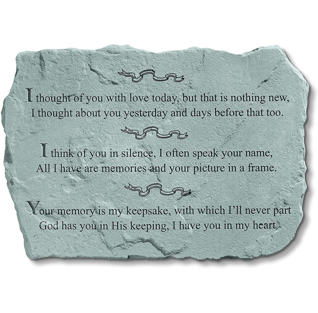 Weather Resistant Concrete Religious & Spiritual Stepping Stone East Urban Home