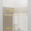 Porte de baignoire coulissante simple sans cadre l 59 po x H 60 po avec verre trempé transparent de 5/16 po (8 mm)-99408800