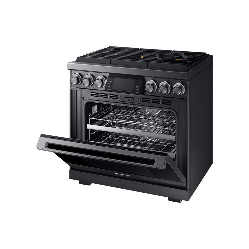 36" Pro-Range 6 Burners, Contemporary, NG/LP, Graphite Stainless