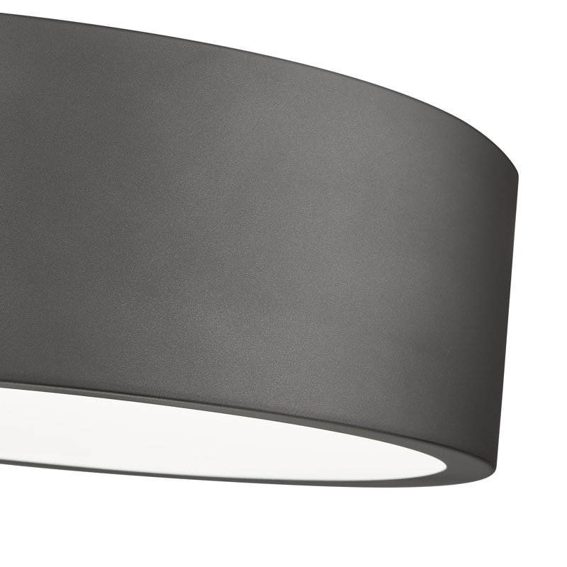 Plafonnier encastré 1 lumière 12,25 po Silvio, Bronze