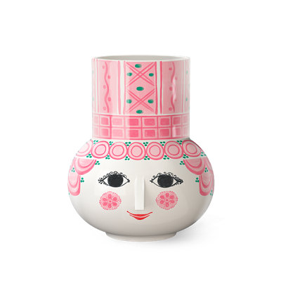 Olga Vase, Blue, H: 7.9"
