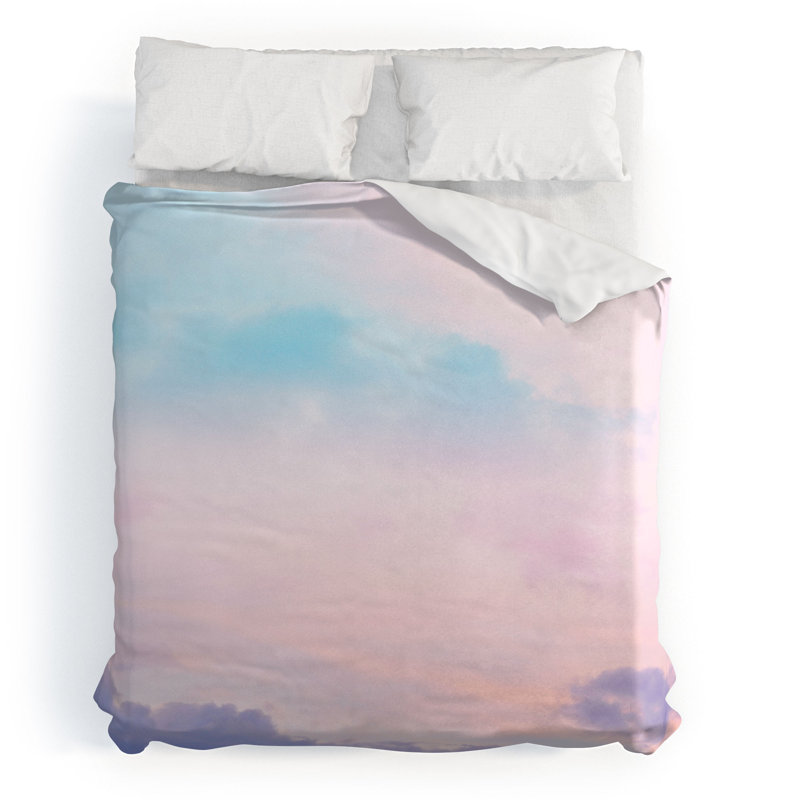 Ensemble de housse de couette en microfibre rose 3 pièces, Housse de couette très grand + 2 taies d'oreiller