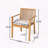 Acacia Wood Dining Chair Waterproof Sturdy 400Lbs