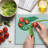 Ambesonne Cartoon Cutting Board Large Size Exotic Grumpy Lizard Green White