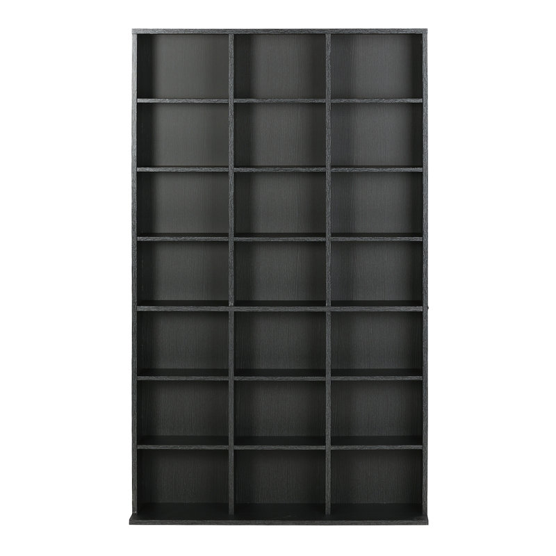 151cm H Media Shelves, Black