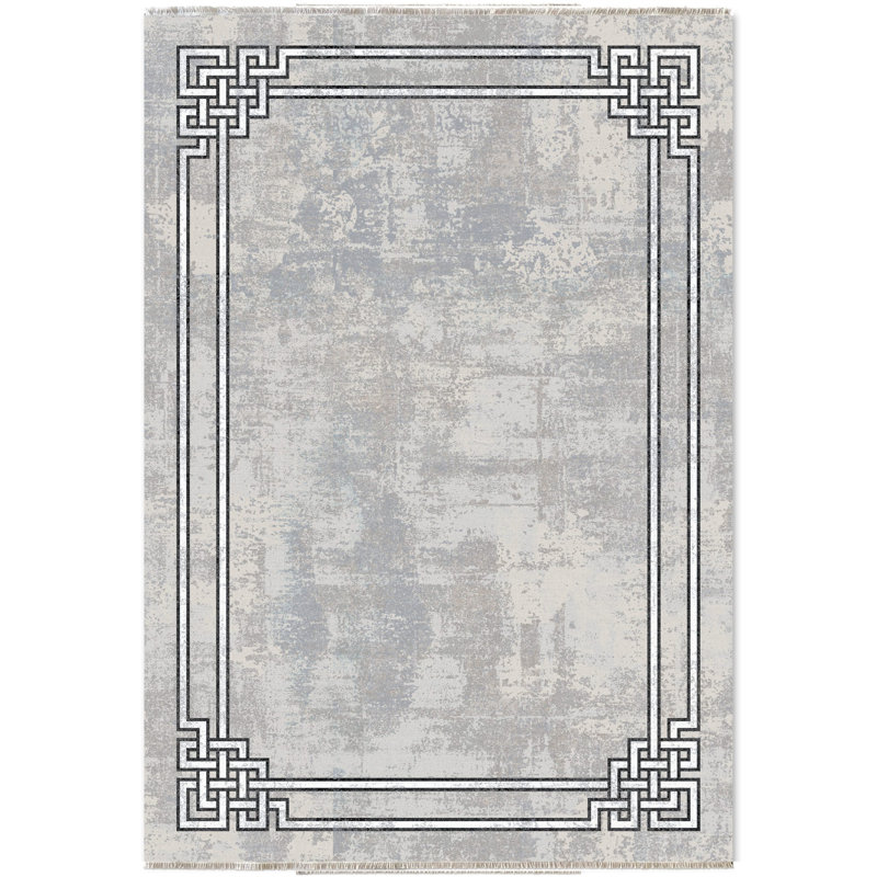 Tapis Zyir avec envers antidérapant, Rectangle 4 pi x 5 pi 11 po
