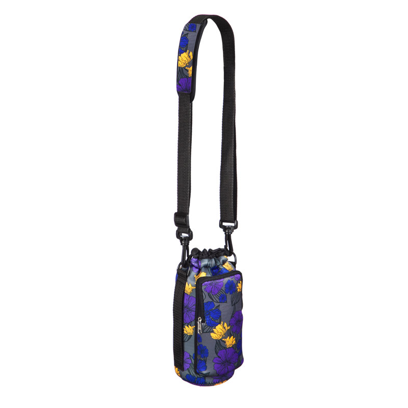 Porte-bouteille en néoprène à motif floral