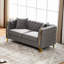Canapé Chesterfield en velours avec accents dorés Chesterfield
