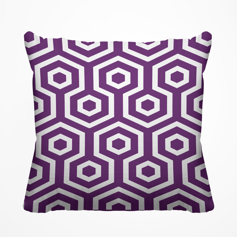 Housse et insert de coussin décoratif extérieur Hilton, 19 po x l 19 po, Améthyste