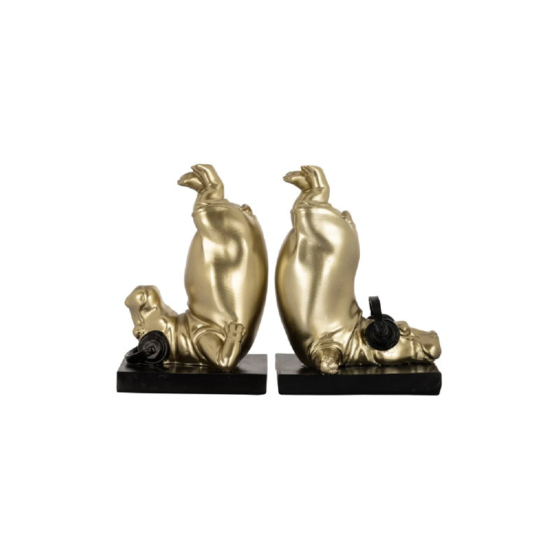 Hippo Modern & Contemporary Polyresin Bookends