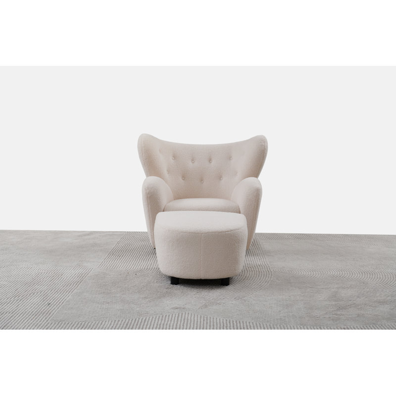 Tiredman 40.5'' Wide Tufted and Ottoman