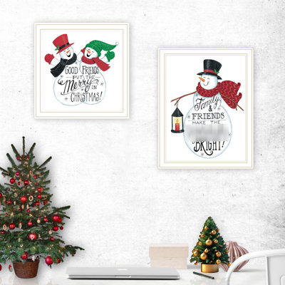 «Remarkable 2 Good Friends», art mural blanc encadré Décoration intérieure pour le salon, la chambre à coucher. Bois et papier multicolores. Décoration de chambre à coucher intrigante 18 po x 14 po x 1 po.