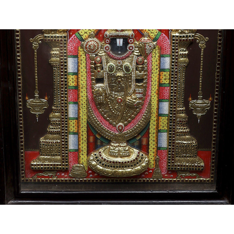 Lord Venkateshwara | Traditional Colours With 24K Gold