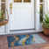 Machine Washable Indoor/Outdoor Xhevrie Blue Rug
