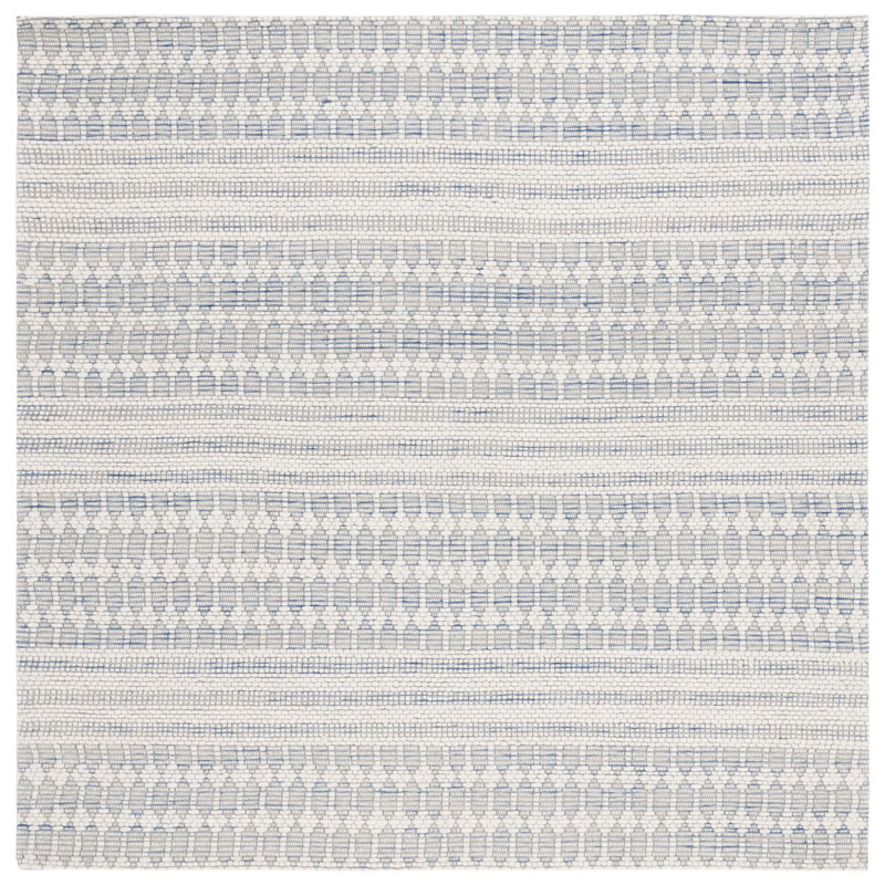 Brag Hand Woven Performance Geometric Rug, Square 6'