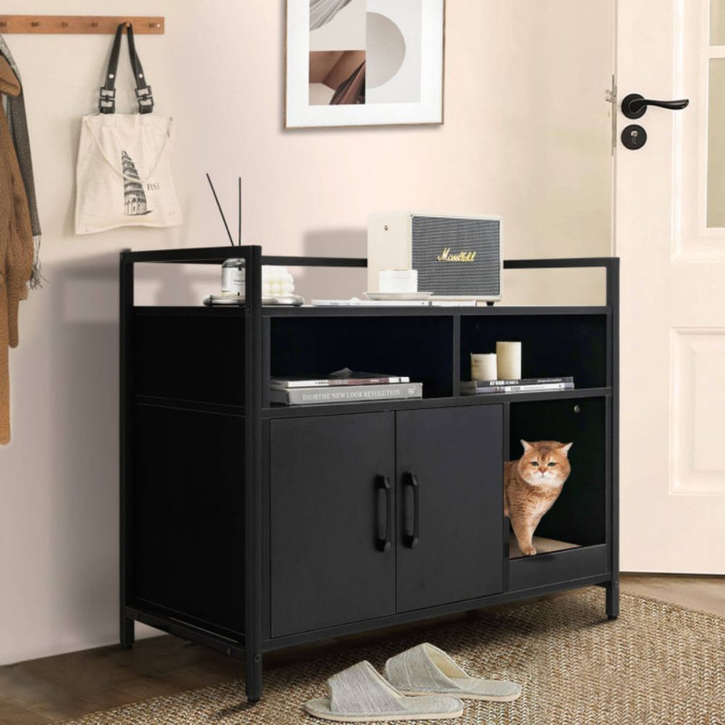 Edgware Litter Box Enclosure, Black