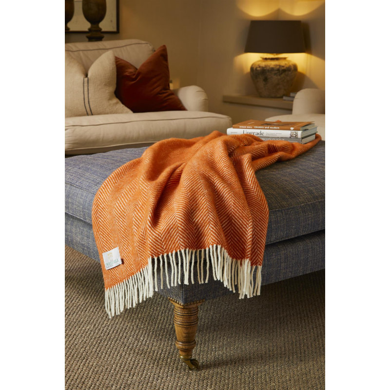 Throw Blanket, Cinnamon Orange