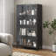 Armoire décorative à double porte en verre - tablettes réglables, pieds, acier laminé à froid-106647216