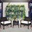 Ensemble de conversation en rotin de trois articles avec coussins-1107692153-1155368360