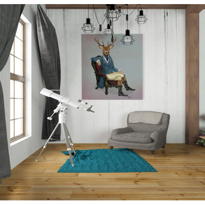 «Distinguished Deer Full» par Fab Funky, art mural sur toile