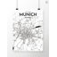Munich City Map - No Frame Print-1560423406
