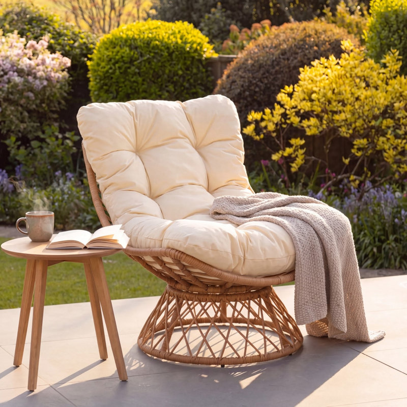Upholstered Swivel Accent Chair