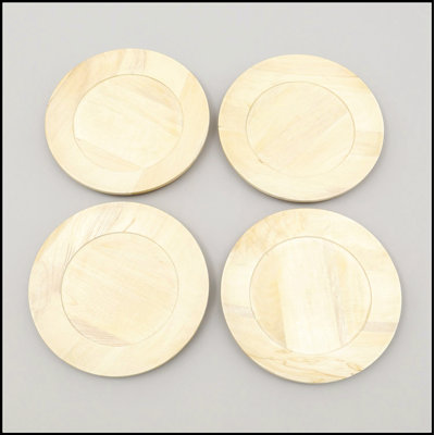 Assiette en bois fabriquée à la main de 13 pouces, napperon écologique et durable en bois, parfait pour les tables élégantes