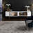 Luxe Modern White TV Stand with Gold Legs