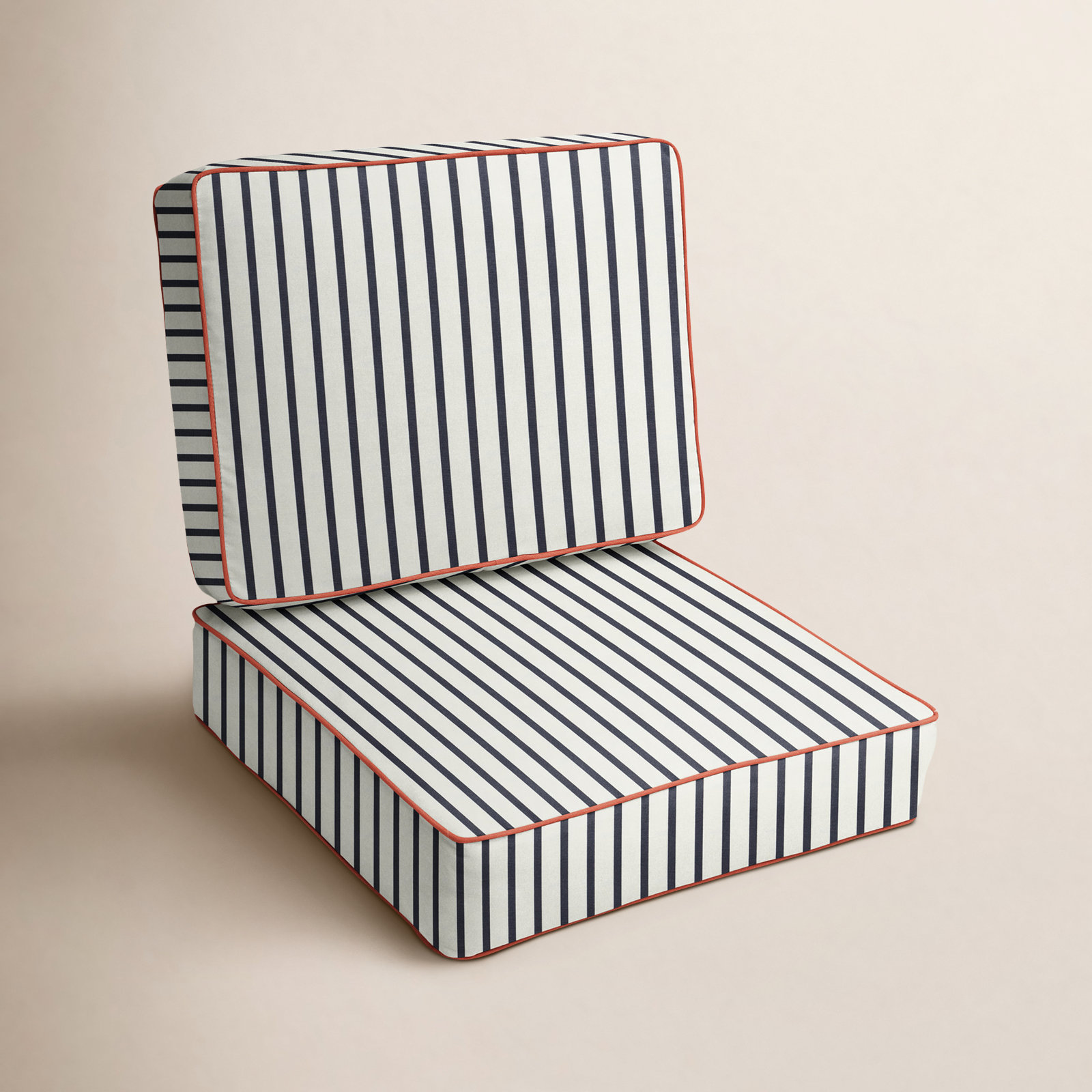 24" Sunbrella® Seat and Back Cushion, 4" H x 22" W x 22" D