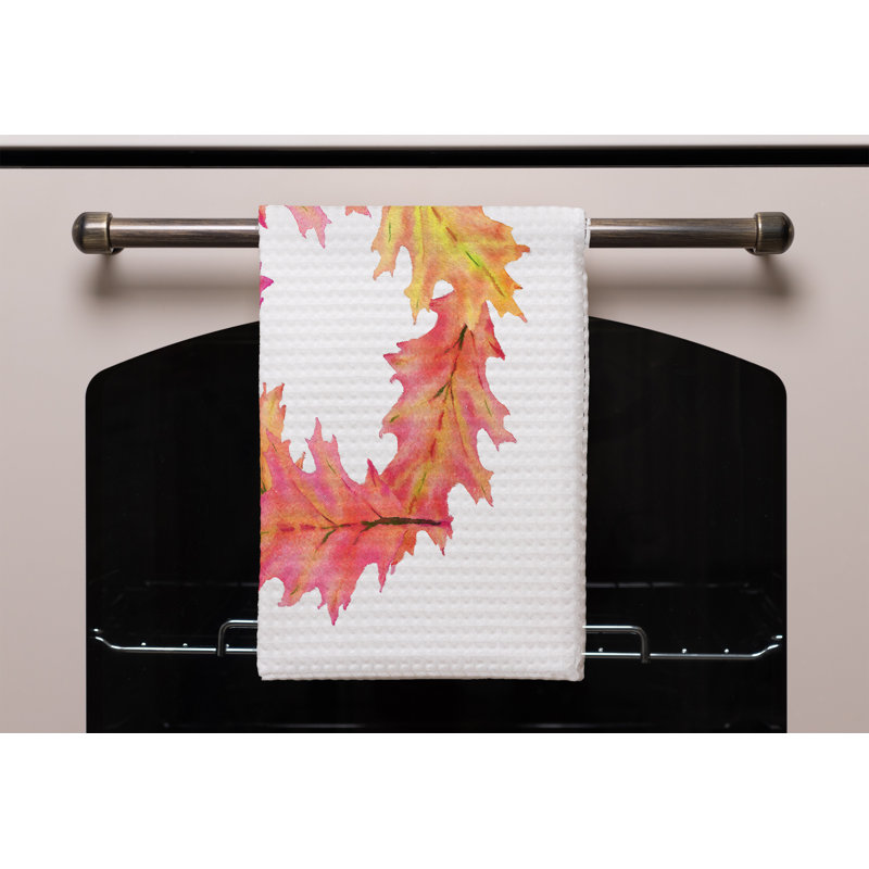 Cotton Floral Waffle Kitchen Towel