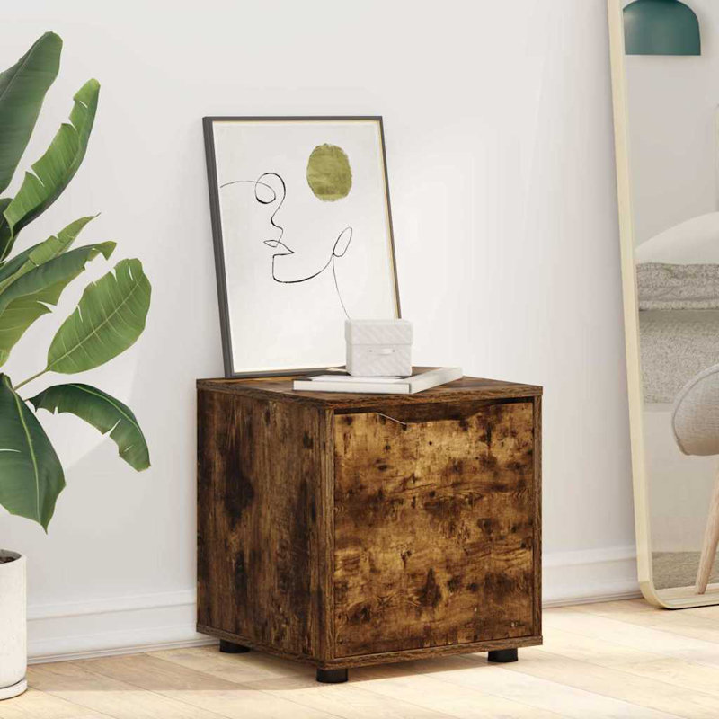 Bathroom Cabinet, Smoked Oak