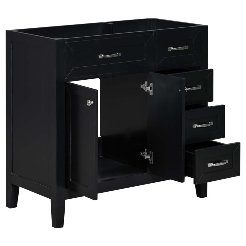 Meuble-lavabo 36 po sans lavabo, Noir