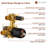 Calliope Wall Mounted 2-Function Retro Pressure-Balanced Shower System with 3 Setting Handheld-77393478