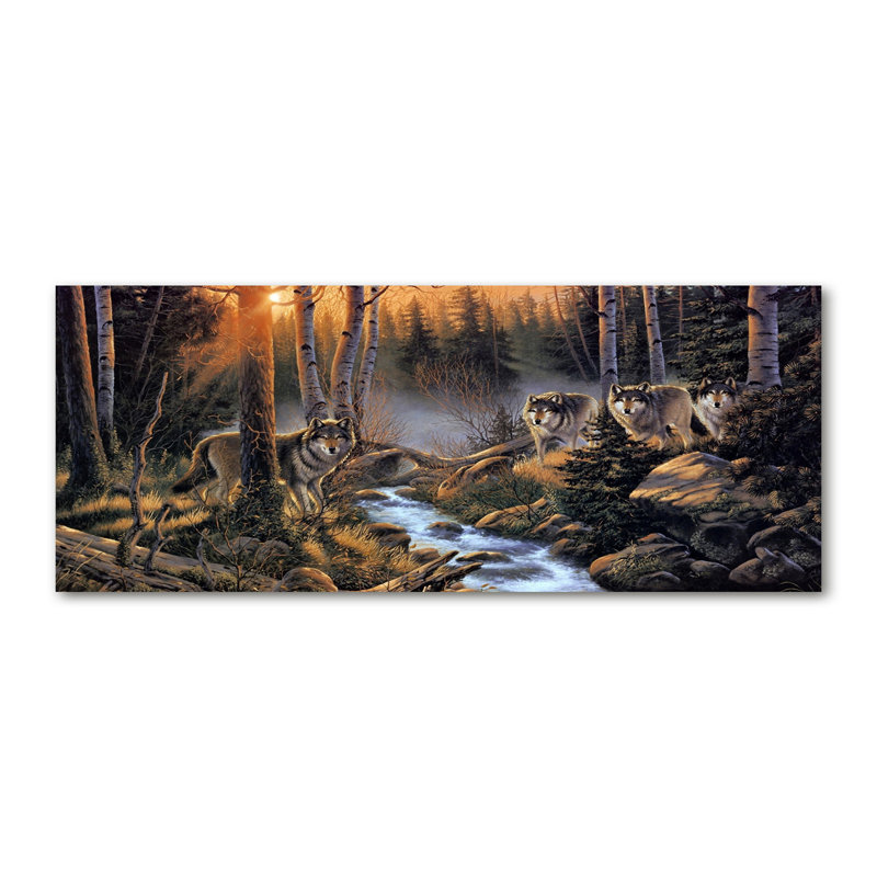 Pack Of Wolves - Wrapped Canvas Print