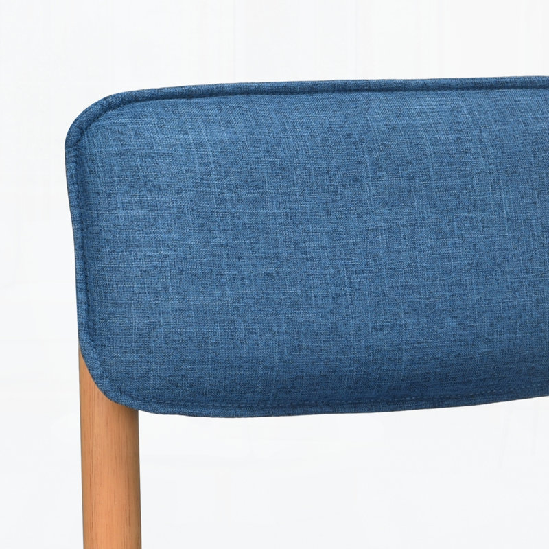 Chaise de salle à manger moderne en bois (ensemble de 2), Bleu