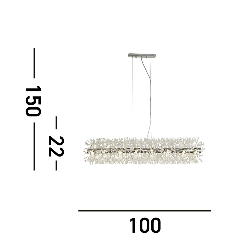 Keziah 16 - Light Crystal Chandelier